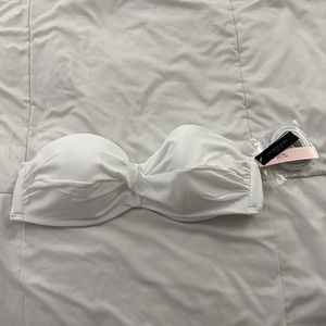 White Victoria’s Secret Bandeau Bikini Top